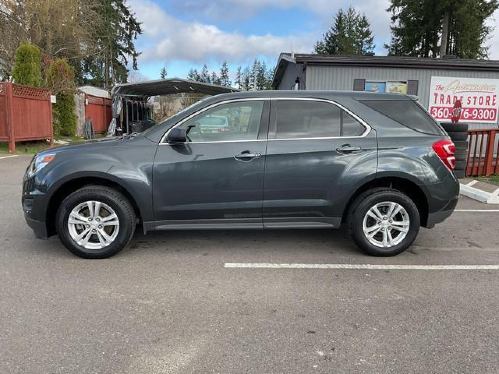 2017 Gray /Black Chevrolet Equinox LS Sport Utility 4D (2GNALBEK5H1) , Auto, 6-Spd w/OD transmission, located at 1283 SE Sedgwick Road, Port Orchard, WA, 98366, (360) 876-9300, 47.505535, -122.635643 - **Dealer Statement: The Trade Store offers the nicest previously owned inventory you'll find of cars, vans, trucks and more. We offer many banks, credit unions and special financing options to fit your needs regardless of your credit, as well as sourcing of specific vehicles for qualified custom - Photo #1